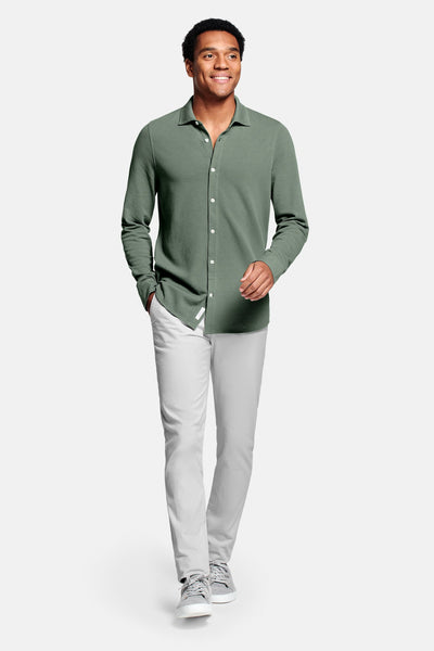 Grüne Piqué Shirt