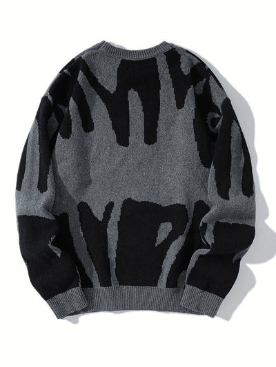 Grafisch gemusterter Pullover für Damen