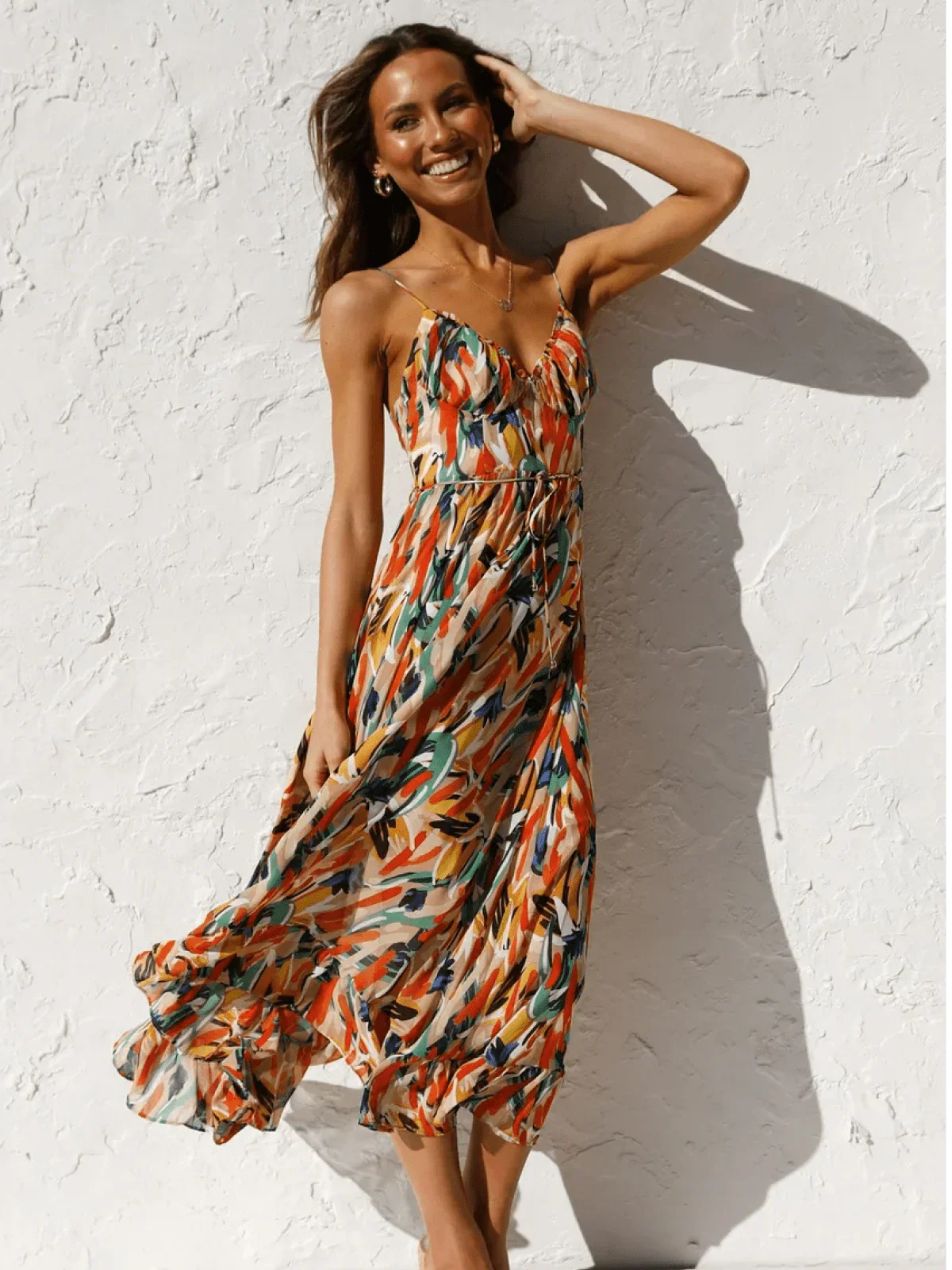 Mia® | Robe Midi A Chiffon Premium