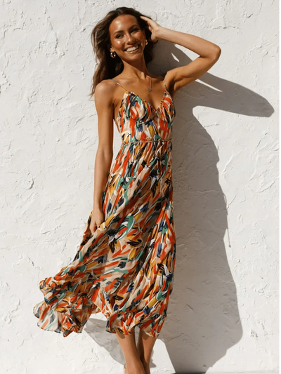 Mia® | Robe Midi A Chiffon Premium