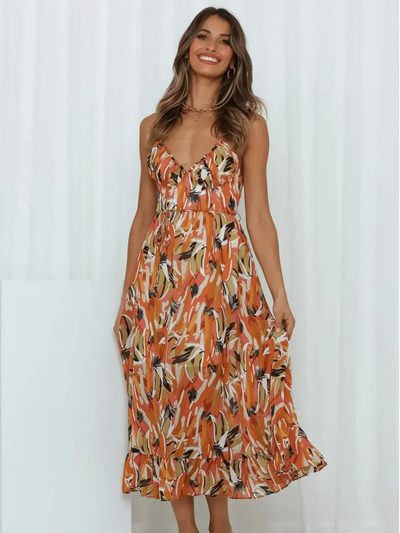 Mia® | Robe Midi A Chiffon Premium