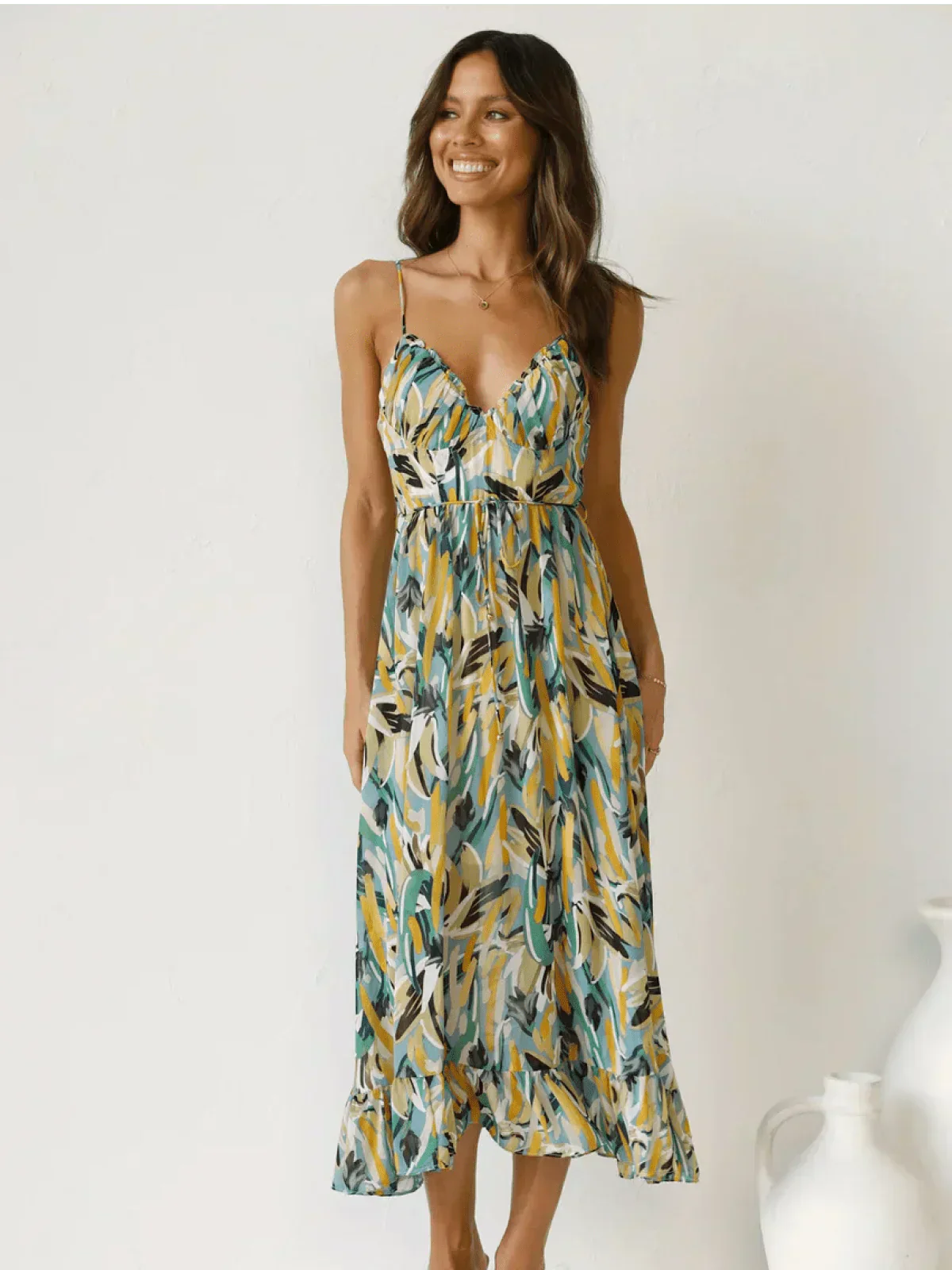 Mia® | Robe Midi A Chiffon Premium