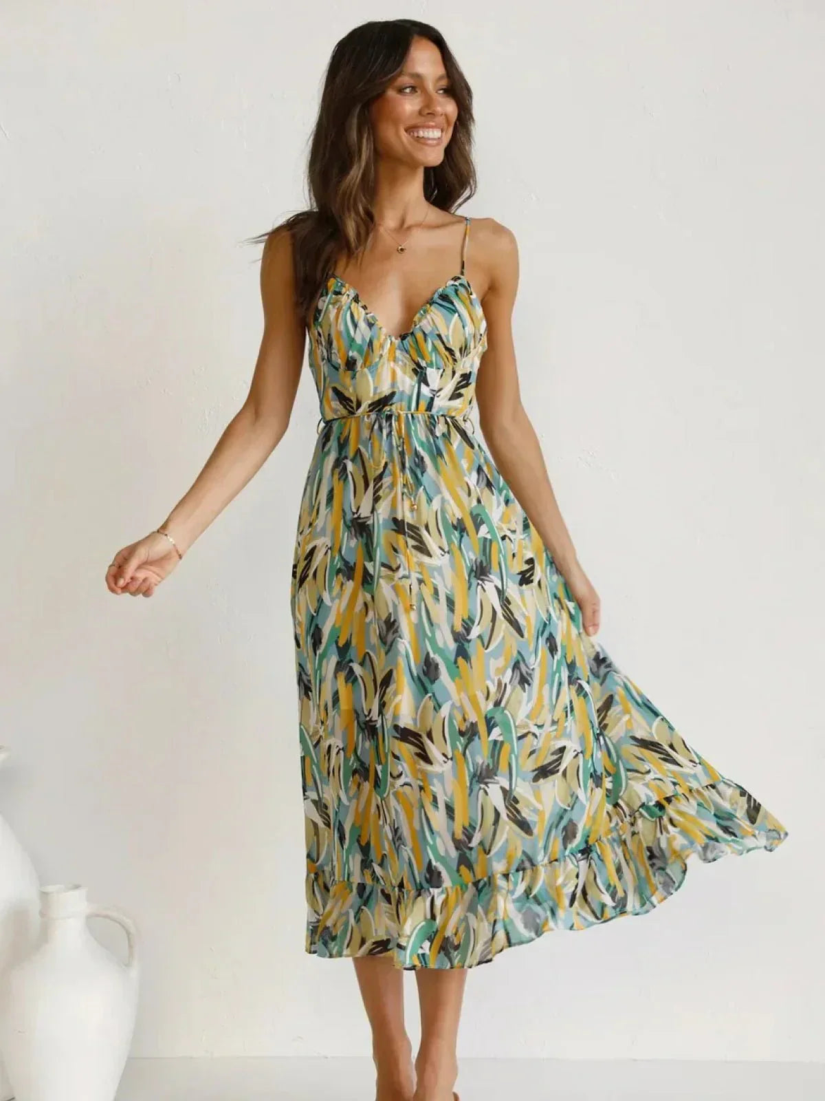Mia® | Robe Midi A Chiffon Premium