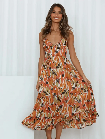 Mia® | Robe Midi A Chiffon Premium