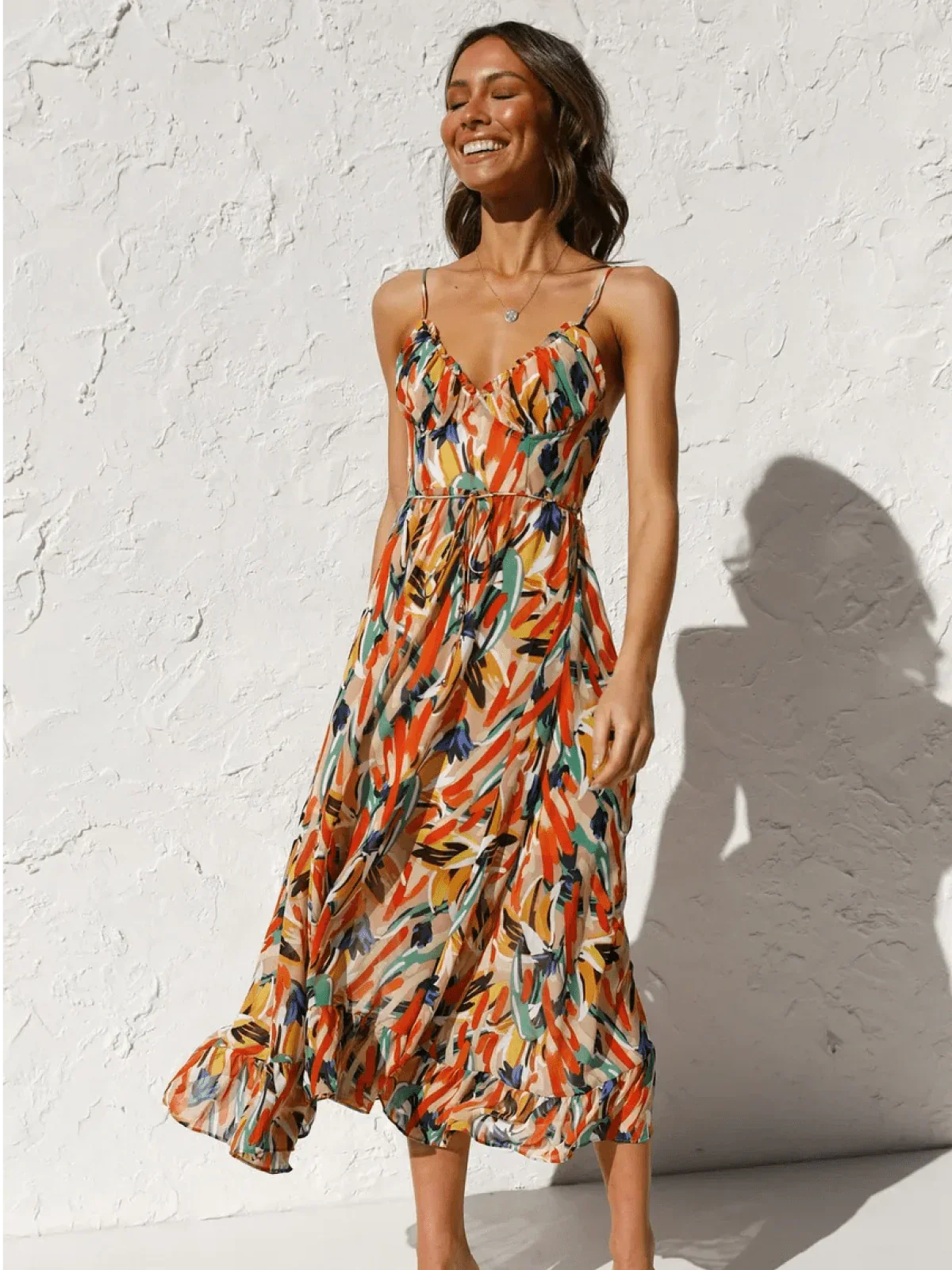 Mia® | Robe Midi A Chiffon Premium