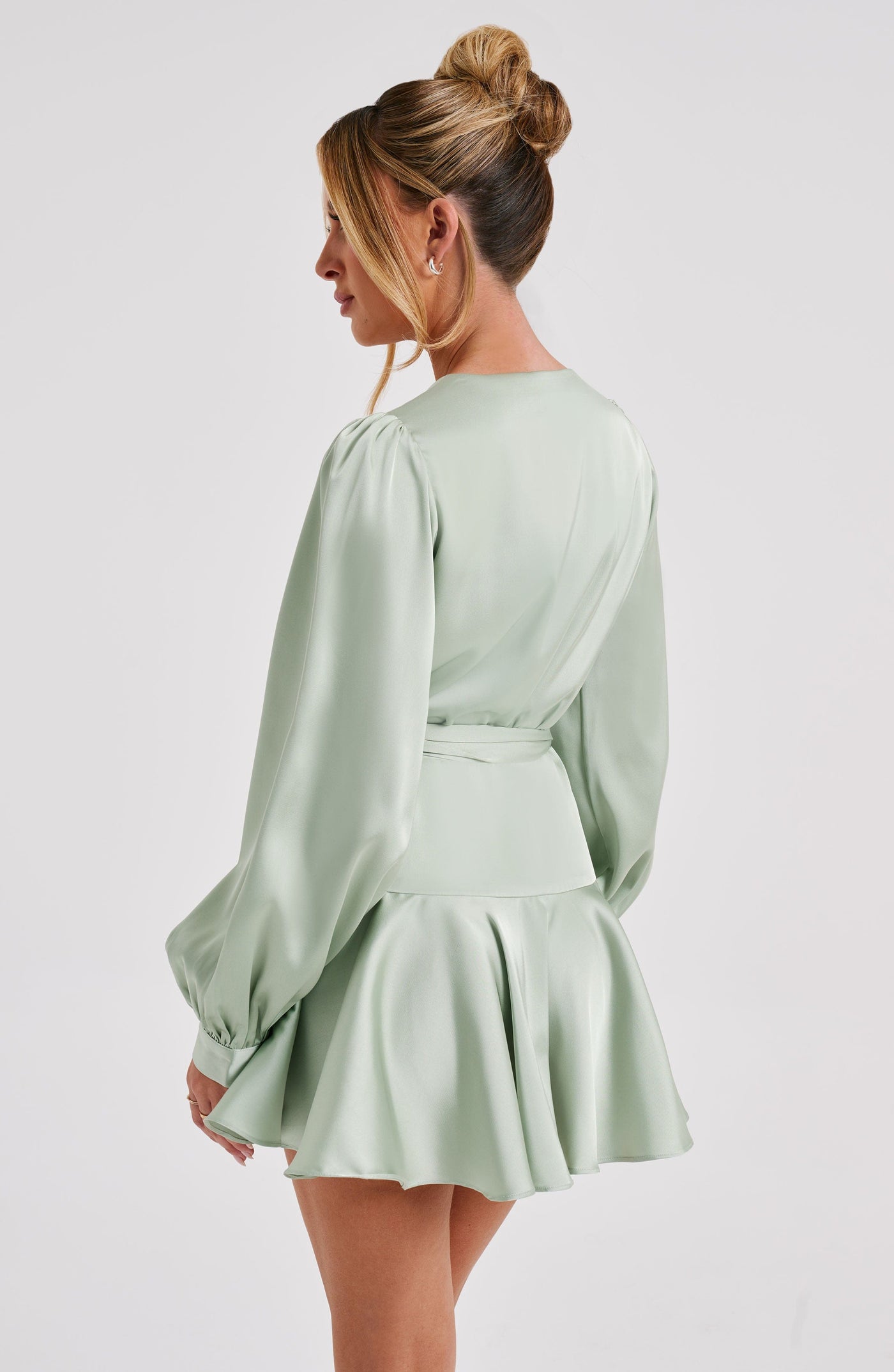 Ellis Mini Dress - Sage Green