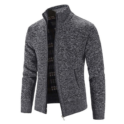 Ralph polo - stylischer zipper strickpullover für herren (italienisches design)