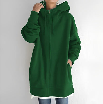 Lange Kapuzenjacke für Damen