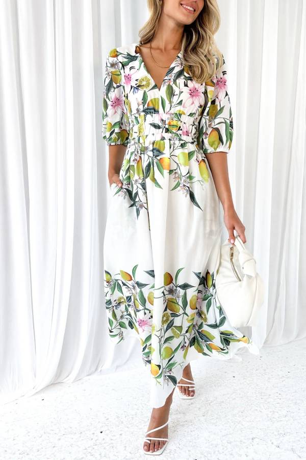 Sarah® | Limoncello-Maxikleid