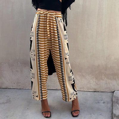 Sonia® | Pauline Ethno-Print-Hose mit elastischem Bund und Taschen