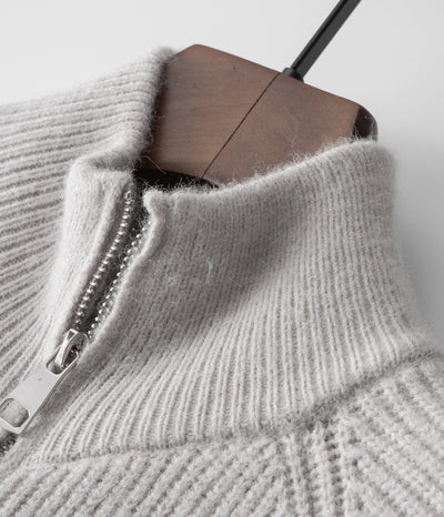 100% Merino Wool Zipped Cardigan