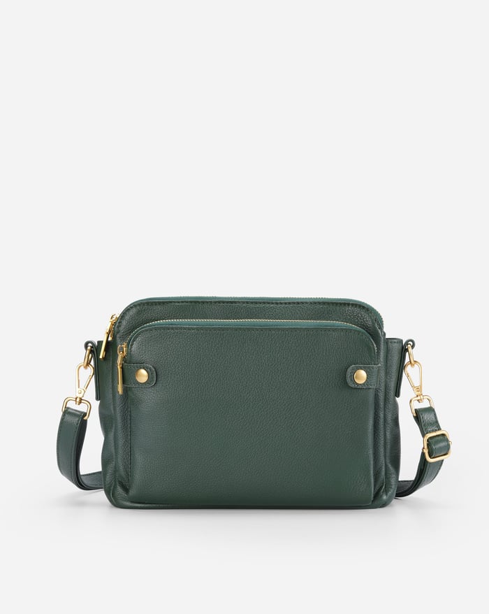 Schultertasche aus weichem Kunstleder | Kompakt & Vielseitig | Zeitlose Eleganz