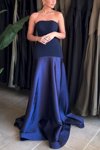 Sophia® | Elegantes, trägerloses, ausgestelltes langes Kleid