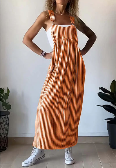 Rebecca® | Lässiges, gestreiftes Jumpsuit-Kleid