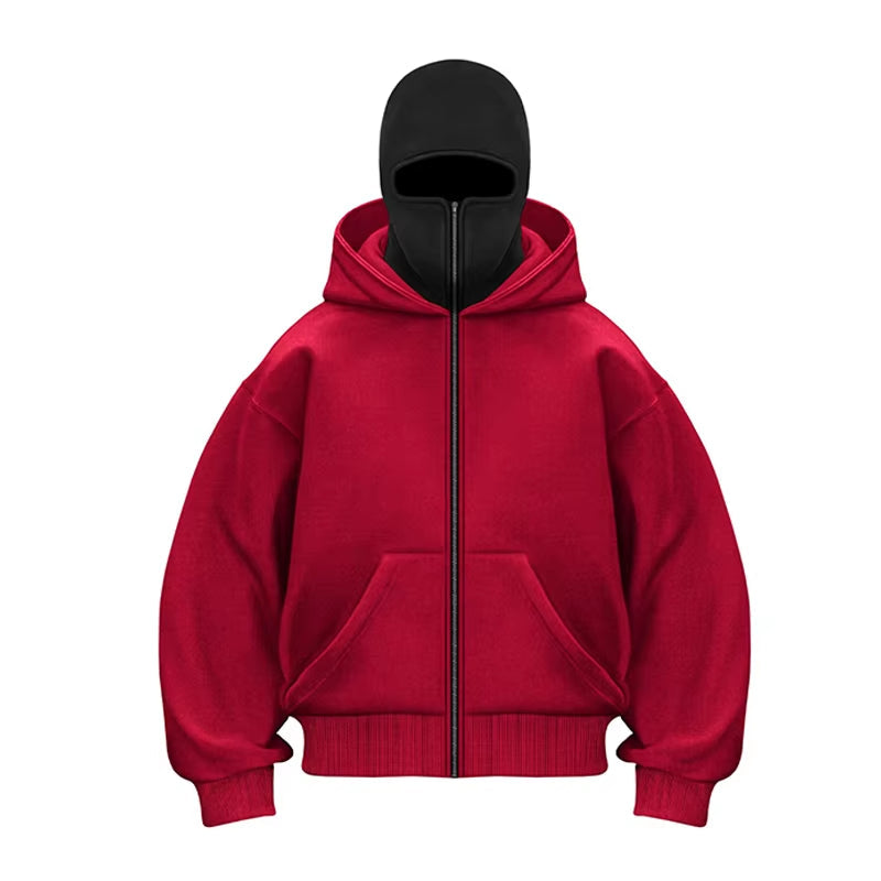 Taylor | Balaclava Hoodie mit Reißverschluss