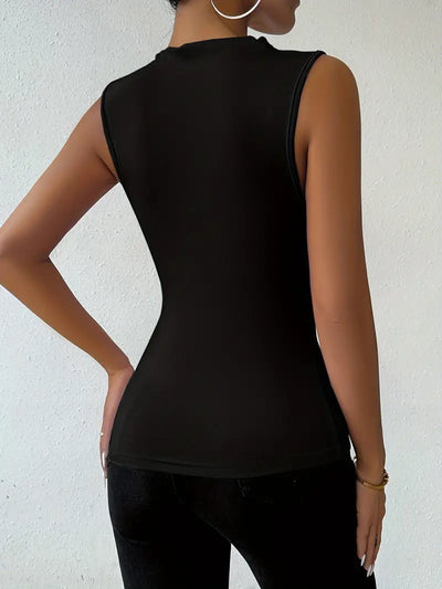 Eva | Elegantes Mid-High-Neck-Top
