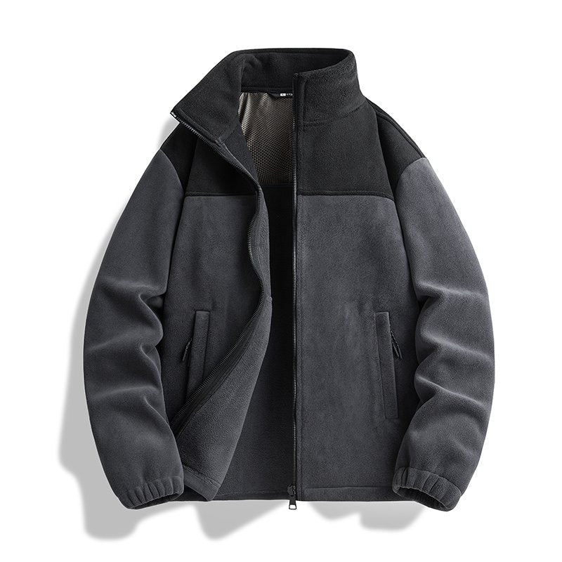 Übergroße Jacke mit Reißverschluss für Herren