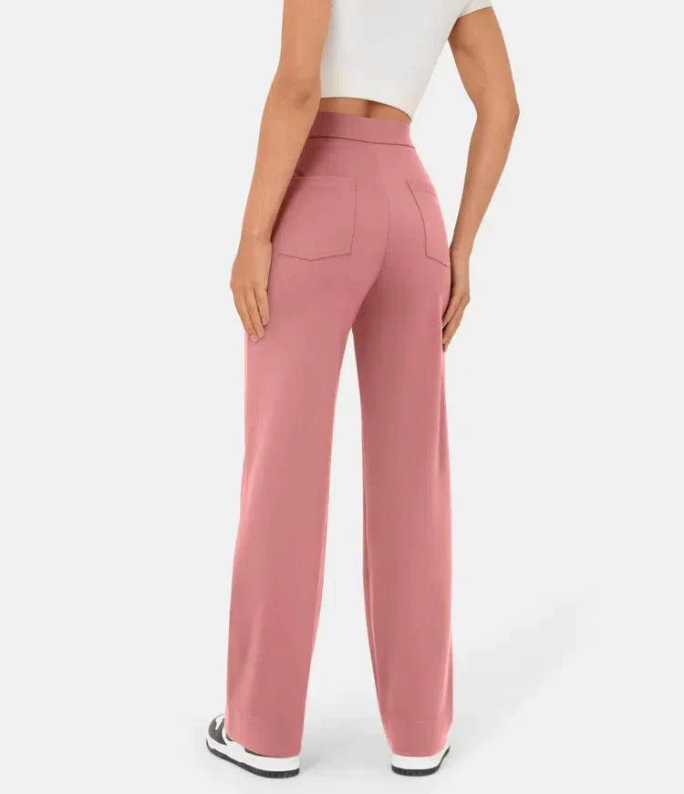 Shaira – Damen Elastische High-Waist-Hose