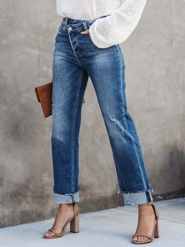 Sonja® | Stylische Crossover-Jeans mit hohem Bund