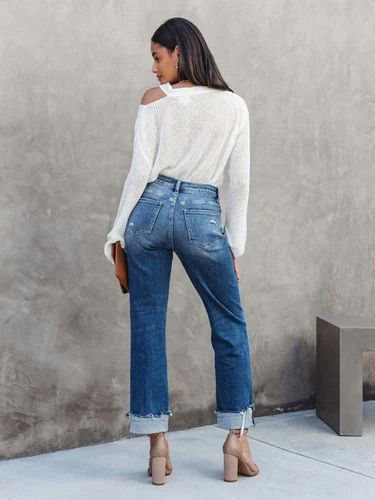 Sonja® | Stylische Crossover-Jeans mit hohem Bund