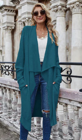 Shona® | Strickjacke mit drapiertem Kragen