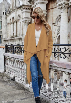 Shona® | Strickjacke mit drapiertem Kragen