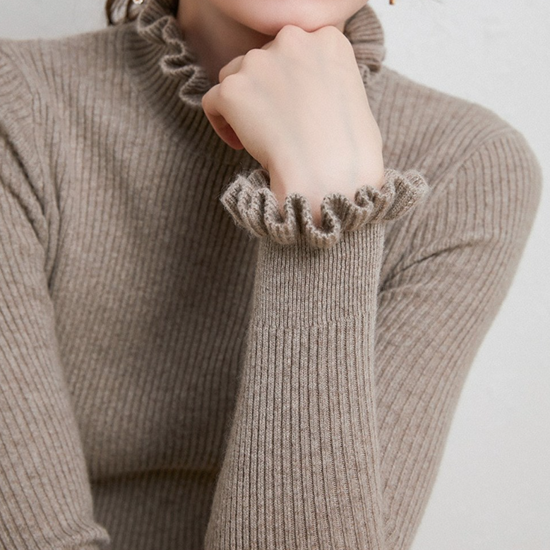 Frieda | Komfortabler Damen-Kaschmir-Rollkragenpullover