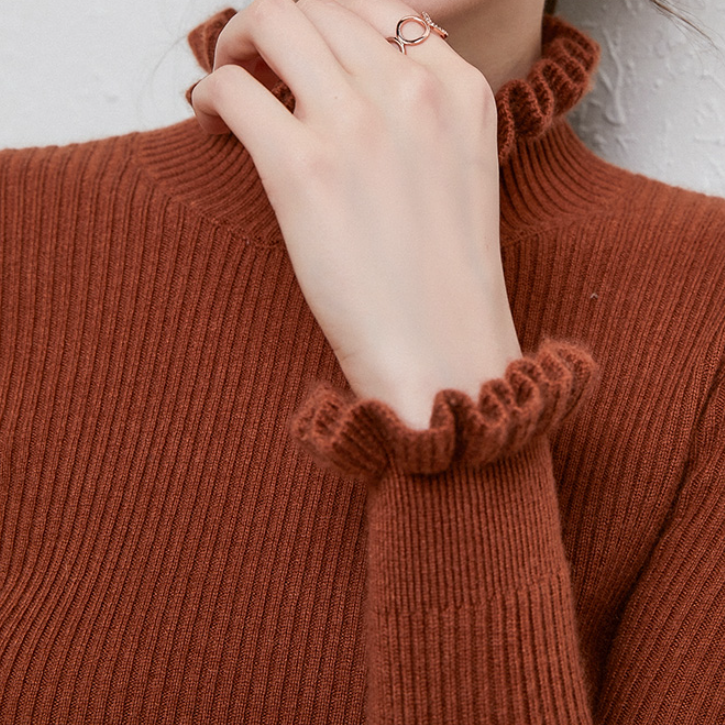Frieda | Komfortabler Damen-Kaschmir-Rollkragenpullover