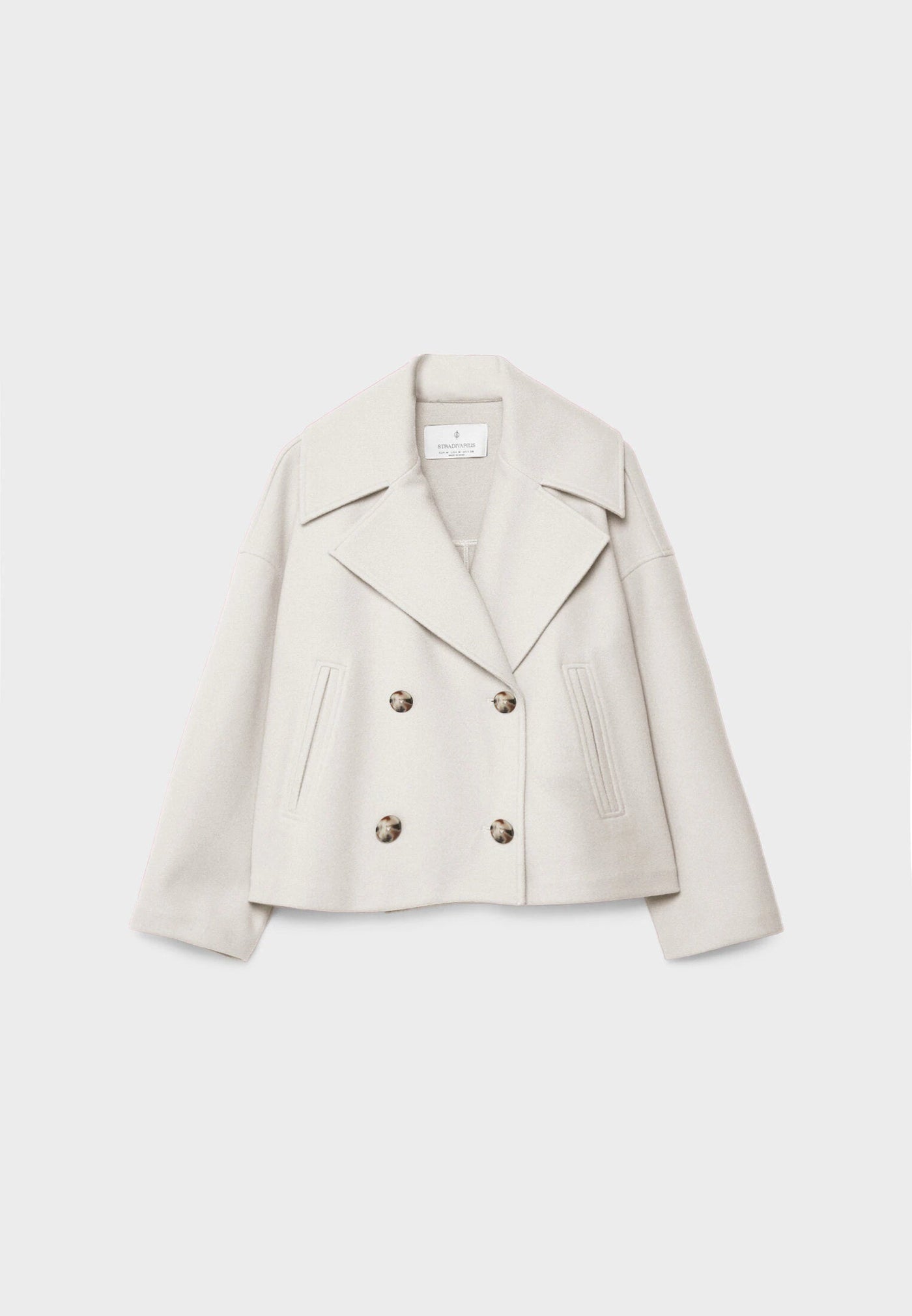 Eleganter Damen Zweireihiger Kurzmantel