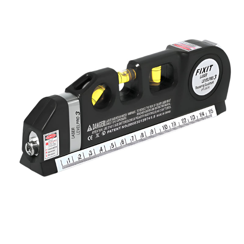 Leo MeasurePro 4-in-1-Werkzeug – Laserwasserwaage mit Lineal, Wasserwaage und Winkelmesser