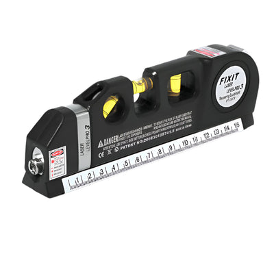 Leo MeasurePro 4-in-1-Werkzeug – Laserwasserwaage mit Lineal, Wasserwaage und Winkelmesser