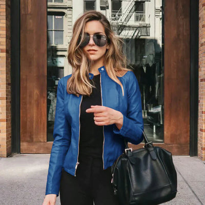 Lema – stilvolle farbige lederjacke