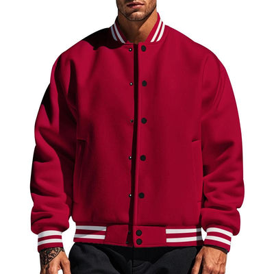 Herren Baseballjacke mit Stehkragen