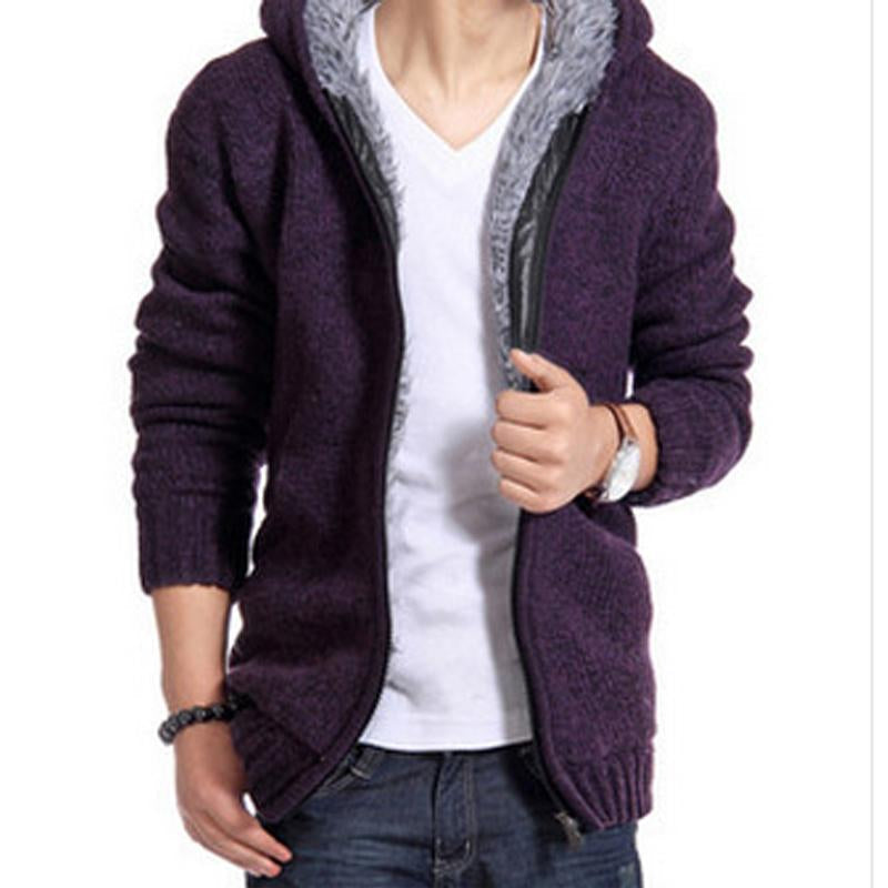 Herren-Kapuzenjacke mit Innenpelz