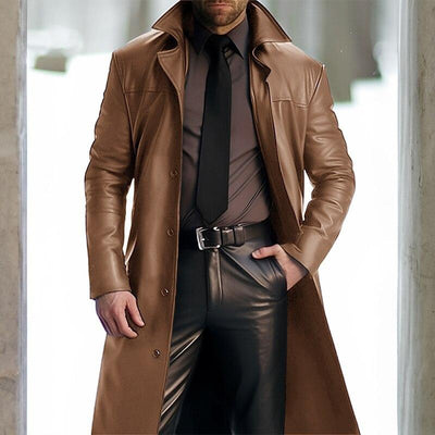 Herren Langer Mantel mit schmaler Passform