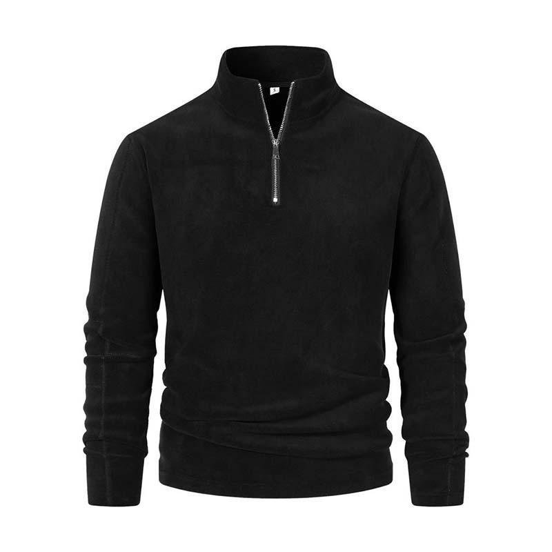 Langarmshirt mit Reißverschlusskragen | Bequemer Sitz | Vielseitiger Stil