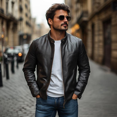 Elegante Jacke mit Kragen für Herren