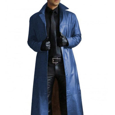 Langer Trenchcoat mit Reverskragen für Herren