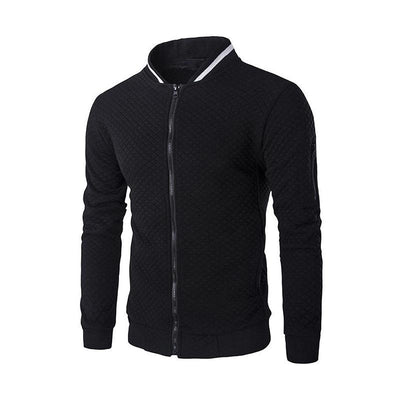 Herrenjacke mit durchgehendem Reißverschluss und Stehkragen
