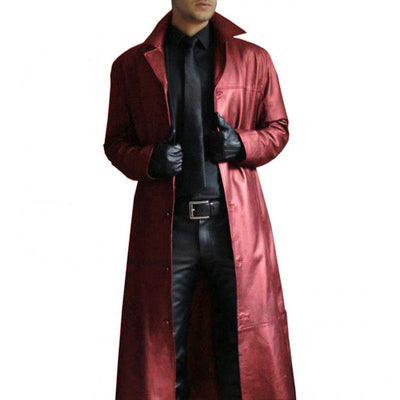 Langer Trenchcoat mit Reverskragen für Herren