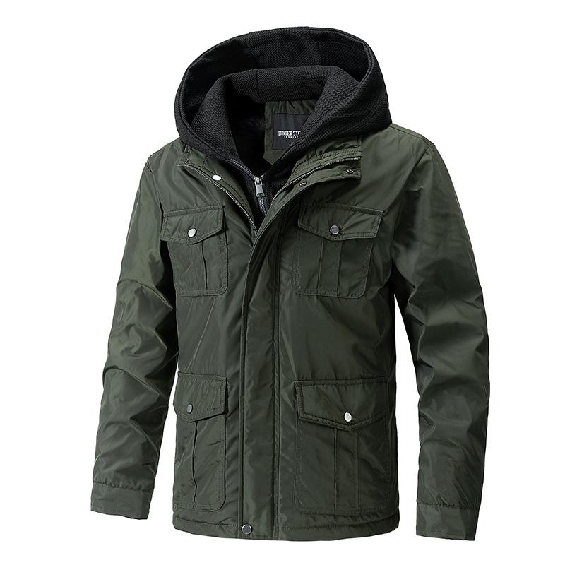 Herren Kapuzenjacke mit mehreren Taschen