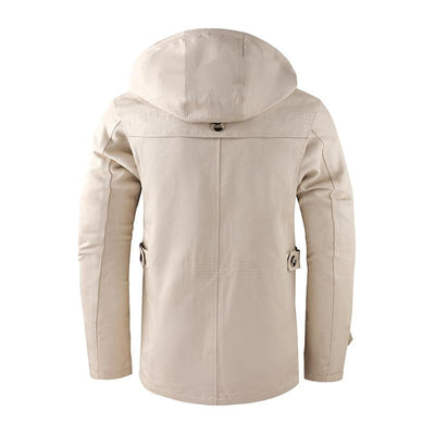 Herren Kapuzenjacke mit Knopfleiste
