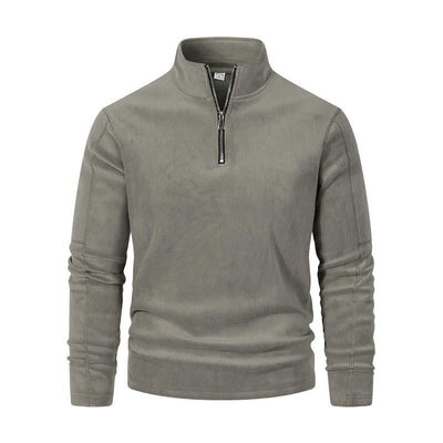 Langarmshirt mit Reißverschlusskragen | Bequemer Sitz | Vielseitiger Stil