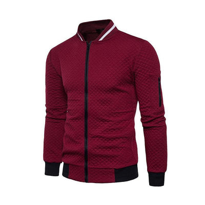 Herrenjacke mit durchgehendem Reißverschluss und Stehkragen