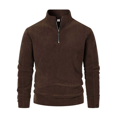 Langarmshirt mit Reißverschlusskragen | Bequemer Sitz | Vielseitiger Stil