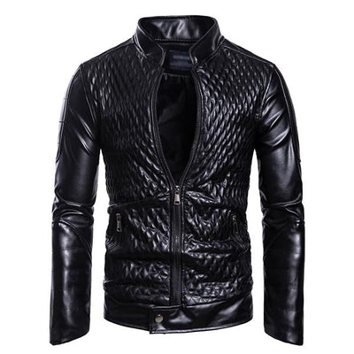 Herren Stehkragenjacke mit Reißverschlusstaschen