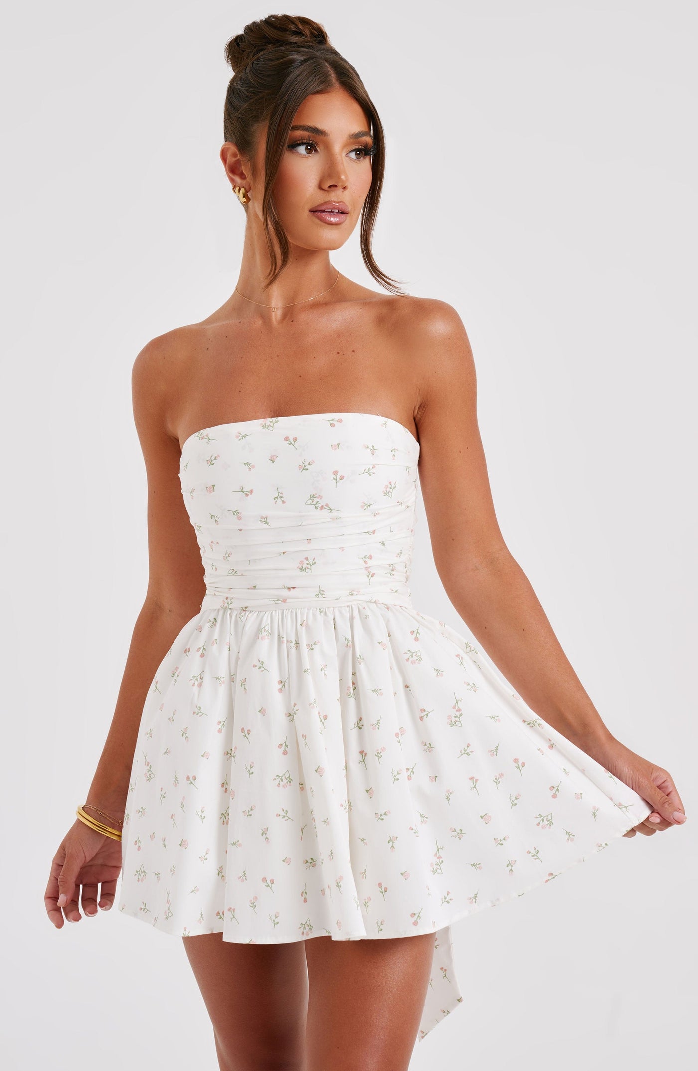 Blush Blumenmuster Mini Kleid von Katrina