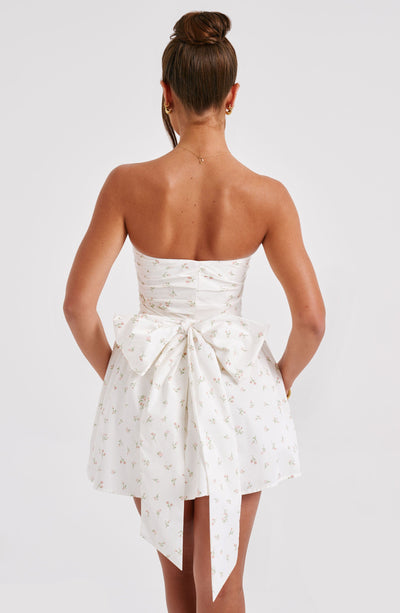 Blush Blumenmuster Mini Kleid von Katrina
