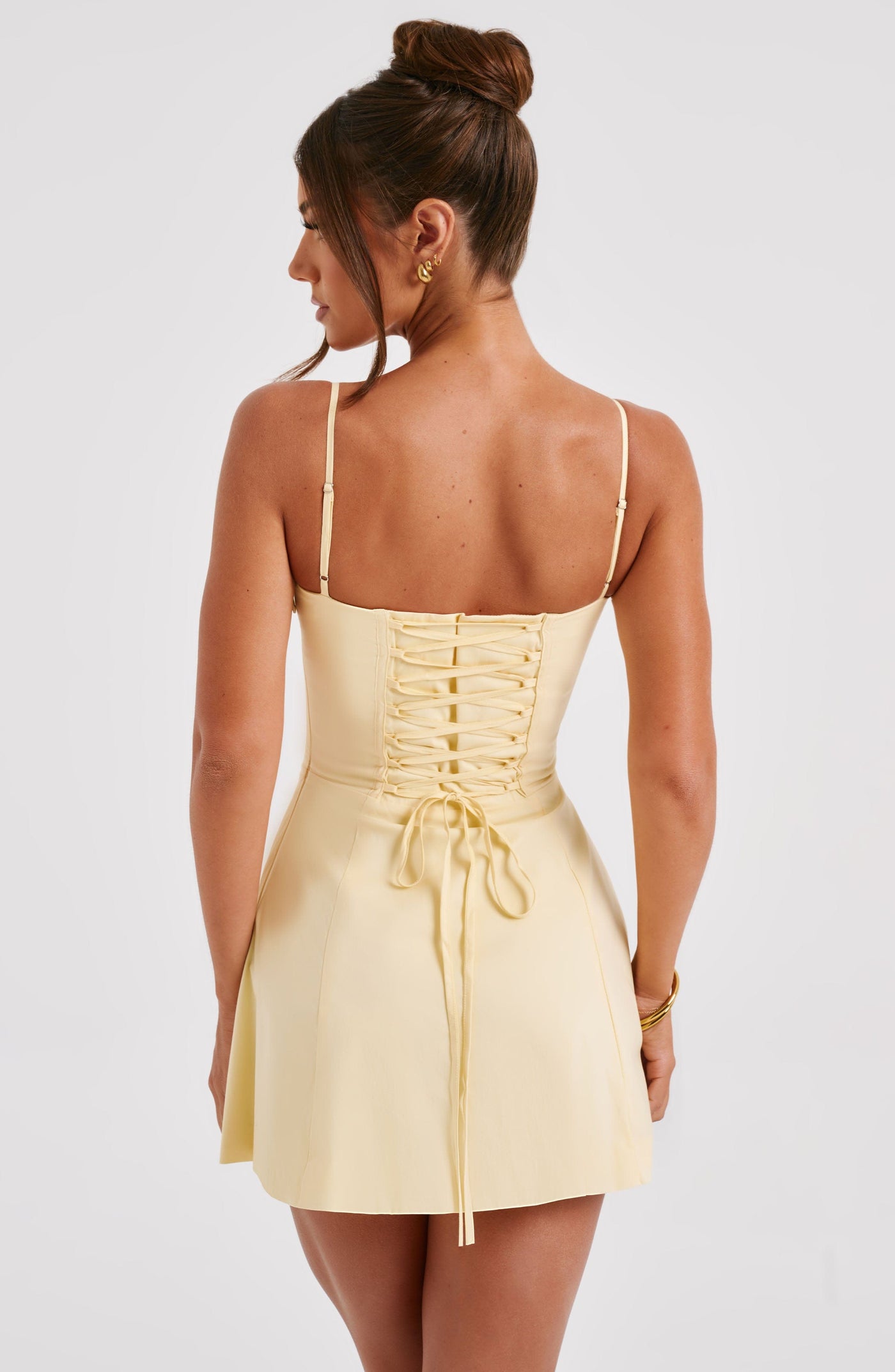 Lemon Lace Mini Dress