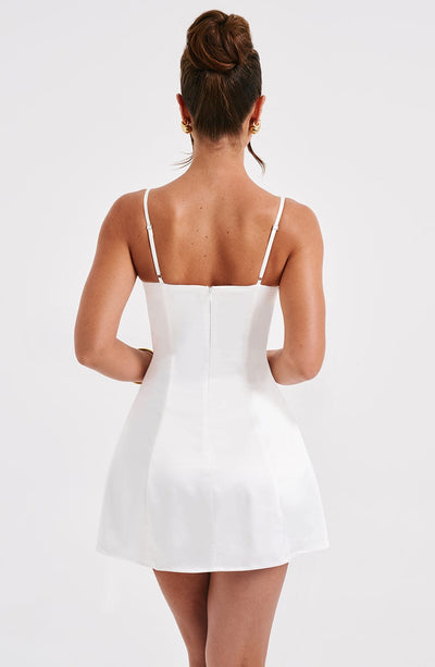 Lainey Mini Kleid in Elfenbein